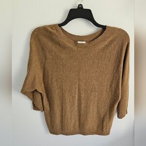 J. Jill brown knubby knit sweater